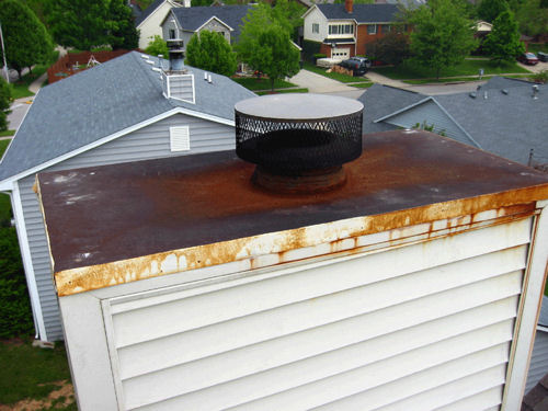 Chase Cover Before - Indian Summer Chimney Services